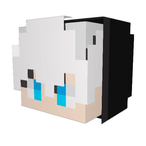 Ferpo77 Minecraft avatar head, 3D render