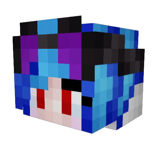 FerraHawke Minecraft avatar head, 3D render