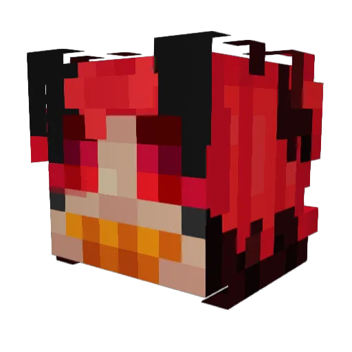 FerraTV Minecraft avatar head, 3D render