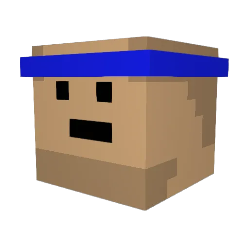 Ferran009 Minecraft avatar head, 3D render