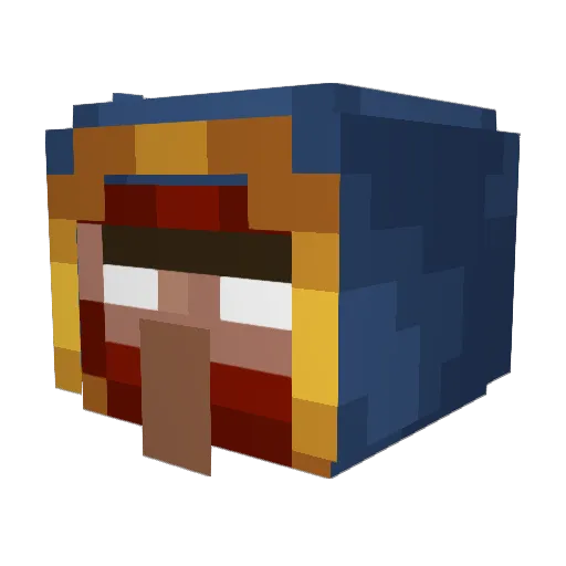 FerranJake Minecraft avatar head, 3D render
