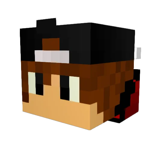 FerraoGamer Minecraft avatar head, 3D render