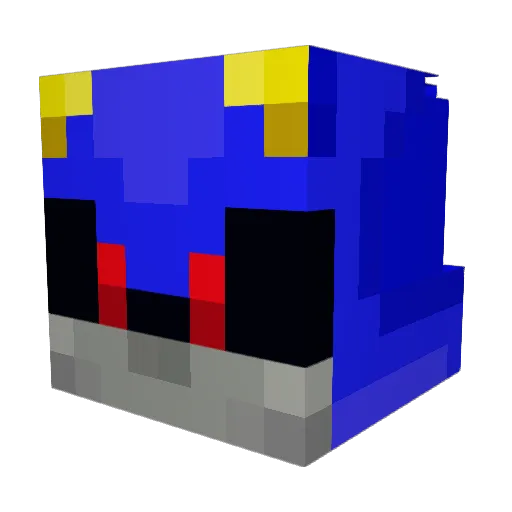 Ferrari117 Minecraft avatar head, 3D render