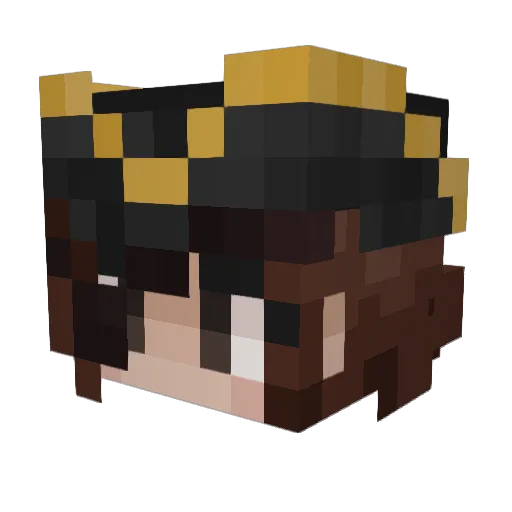 Ferrari15 Minecraft avatar head, 3D render