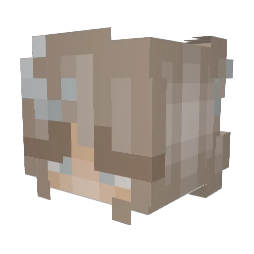 Ferrari_com Minecraft avatar head, 3D render