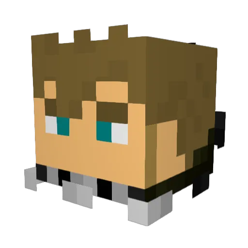 Ferrarie7bully Minecraft avatar head, 3D render