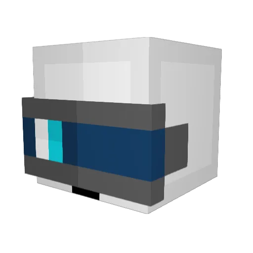 Ferrata_Wolf Minecraft avatar head, 3D render