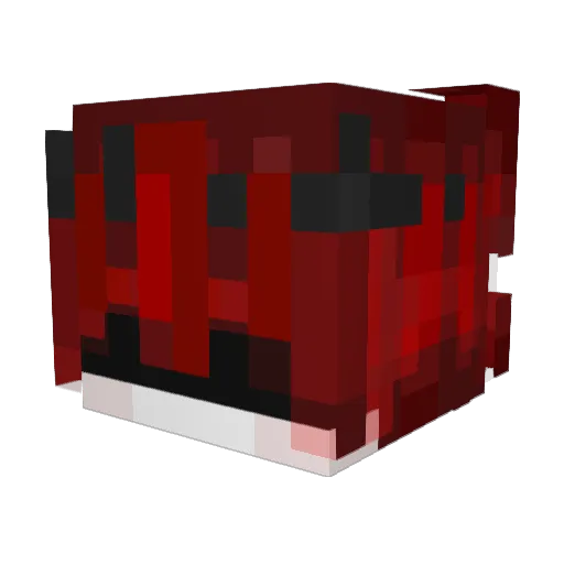 Ferreii Minecraft avatar head, 3D render
