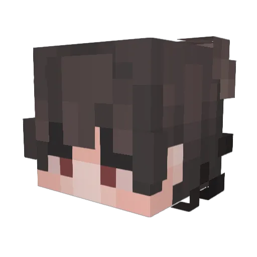 Ferren_ Minecraft avatar head, 3D render