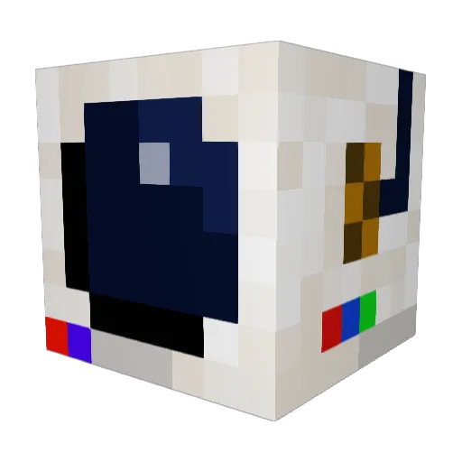 Ferrer19 Minecraft avatar head, 3D render