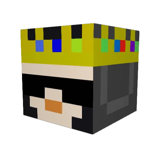 Ferretfan99 Minecraft avatar head, 3D render
