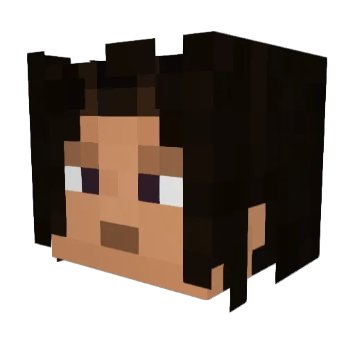 Ferrilo Minecraft avatar head, 3D render