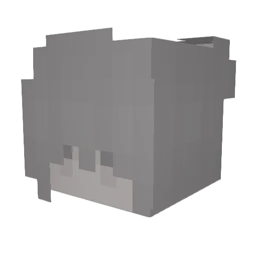 Ferrodelli Minecraft avatar head, 3D render