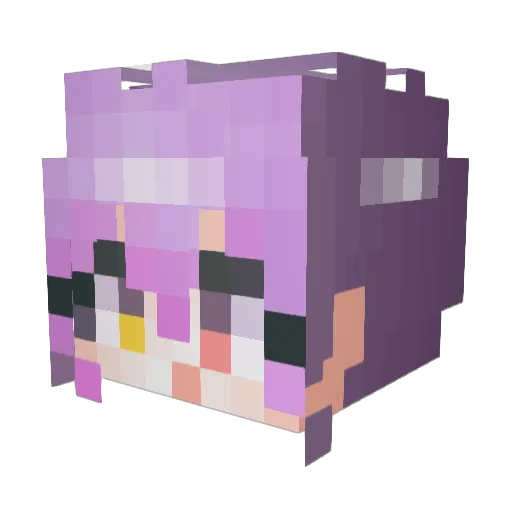 Ferrolon Minecraft avatar head, 3D render