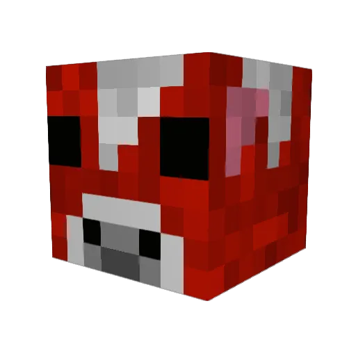 Ferrrrnando Minecraft avatar head, 3D render
