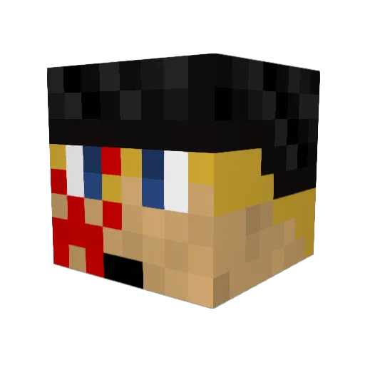 FerryMaster01 Minecraft avatar head, 3D render