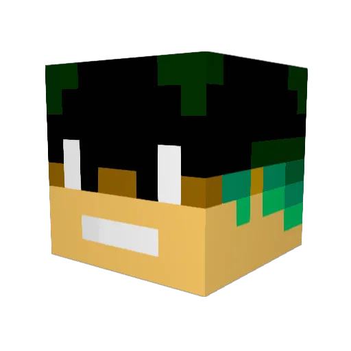 Ferryman35 Minecraft avatar head, 3D render