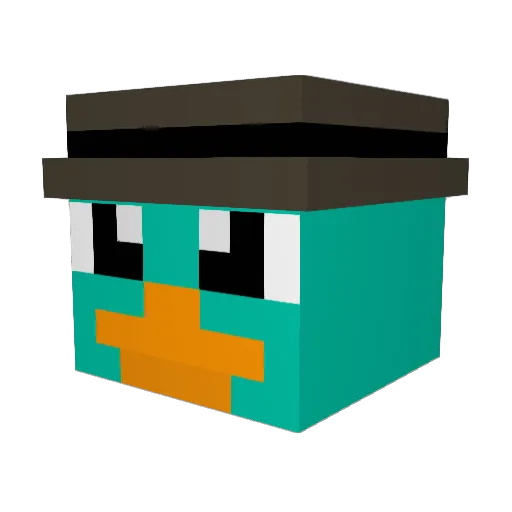 FertileVeil4205 Minecraft avatar head, 3D render