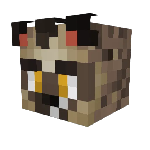 FerverusYeen Minecraft avatar head, 3D render