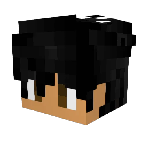 Fervian_ Minecraft avatar head, 3D render