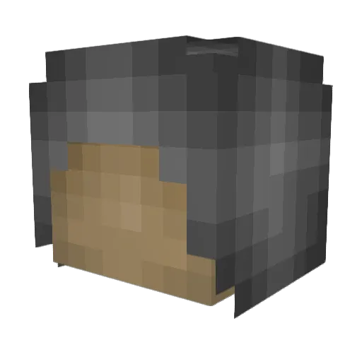 Fervien Minecraft avatar head, 3D render