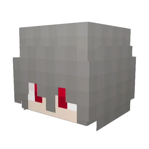 Fervinn Minecraft avatar head, 3D render