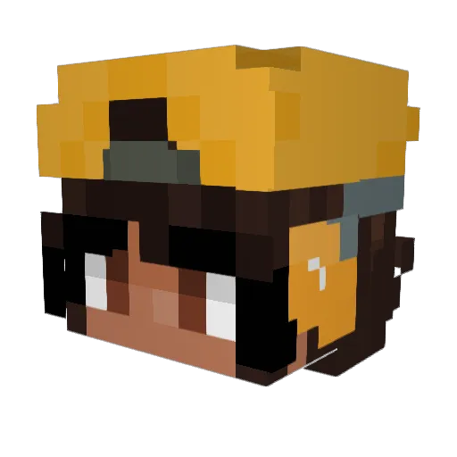 FerxZ Minecraft avatar head, 3D render