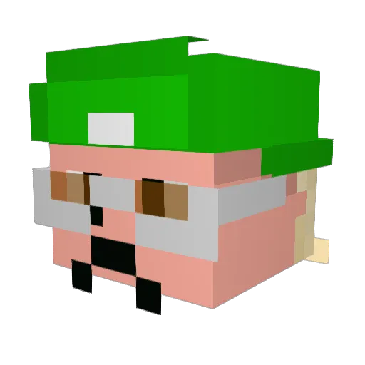 Ferxxo__ Minecraft avatar head, 3D render