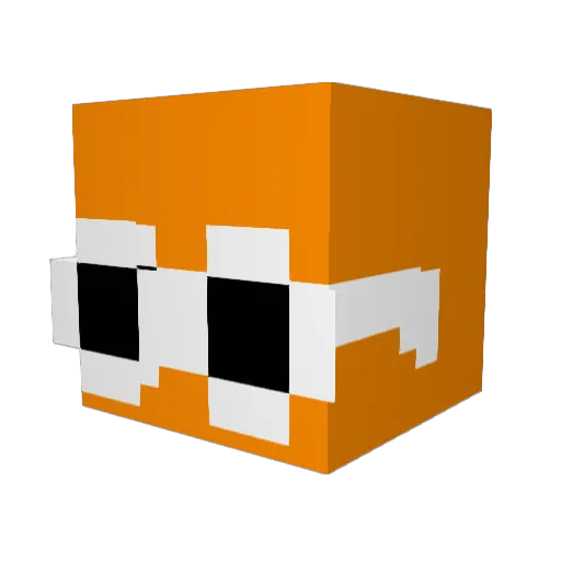 Feryng Minecraft avatar head, 3D render