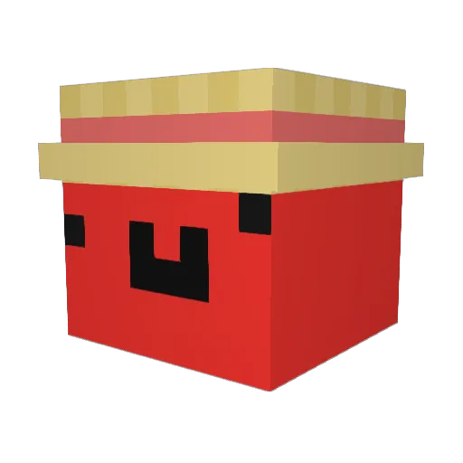 Feryzz Minecraft avatar head, 3D render