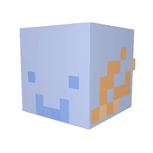 Feshis Minecraft avatar head, 3D render