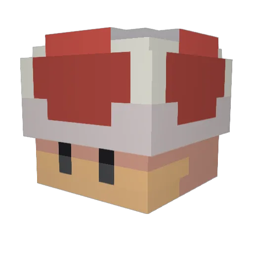 FeskBoll Minecraft avatar head, 3D render