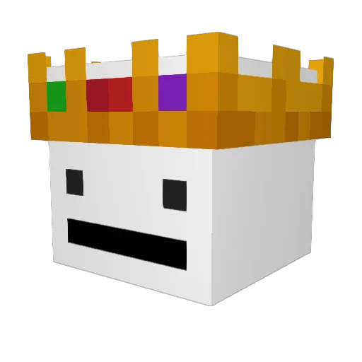 Fesr2 Minecraft avatar head, 3D render