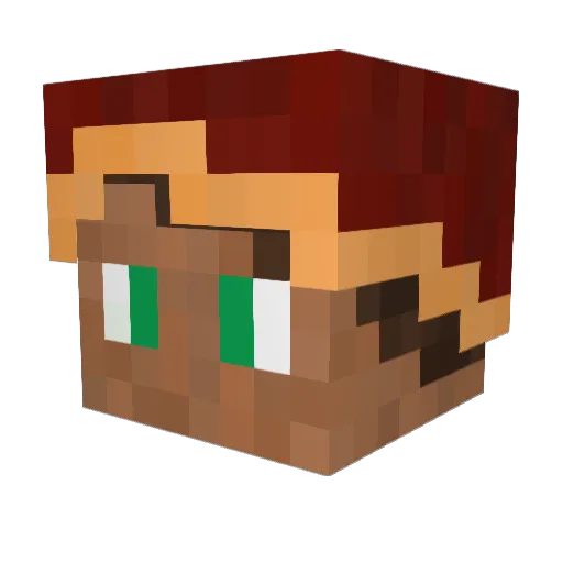 Festtic Minecraft avatar head, 3D render