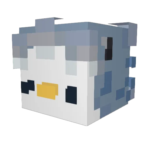 Festus296 Minecraft avatar head, 3D render