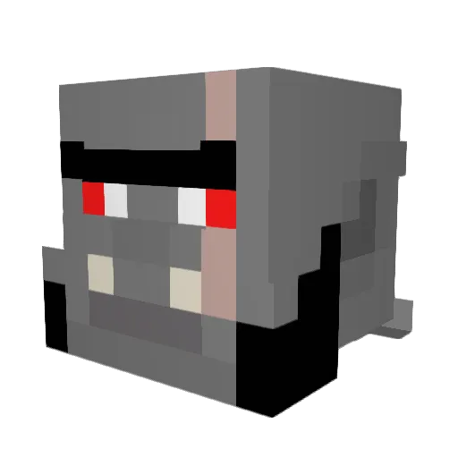 Festus Minecraft avatar head, 3D render