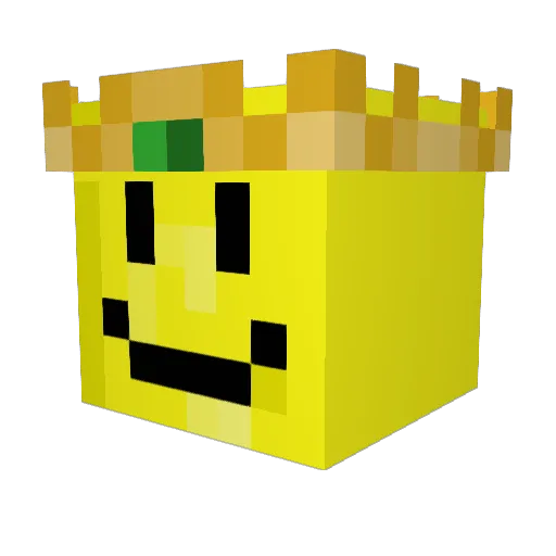 Fesuuuu Minecraft avatar head, 3D render