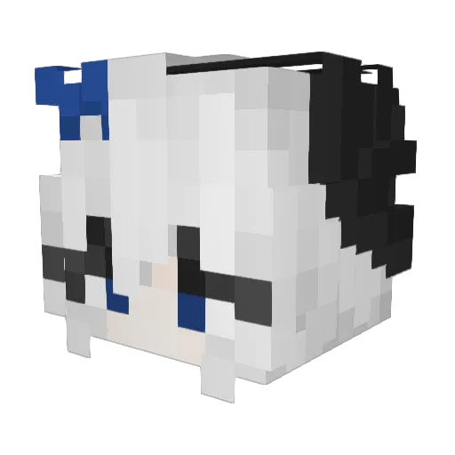 Feszerion Minecraft avatar head, 3D render