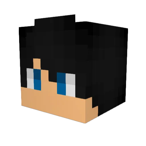 FetaSnax Minecraft avatar head, 3D render