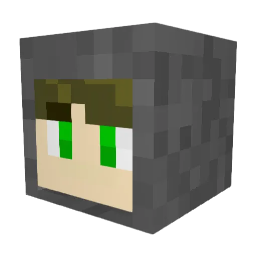 Fetchinator7 Minecraft avatar head, 3D render
