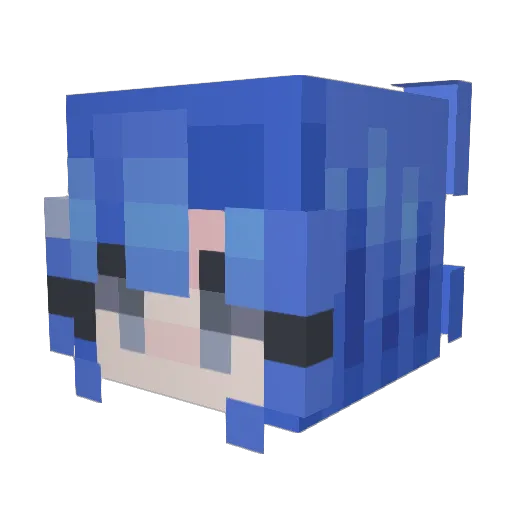 Fetching_ Minecraft avatar head, 3D render