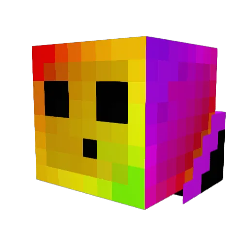 Fett7y Minecraft avatar head, 3D render
