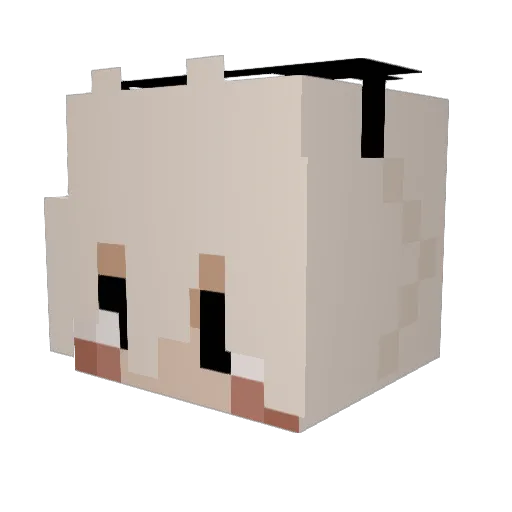 FettManHS Minecraft avatar head, 3D render