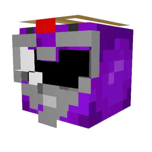FettiBankz Minecraft avatar head, 3D render