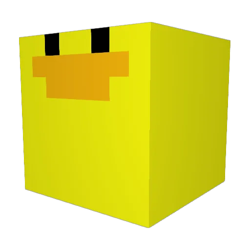 FeuchtesTuch Minecraft avatar head, 3D render