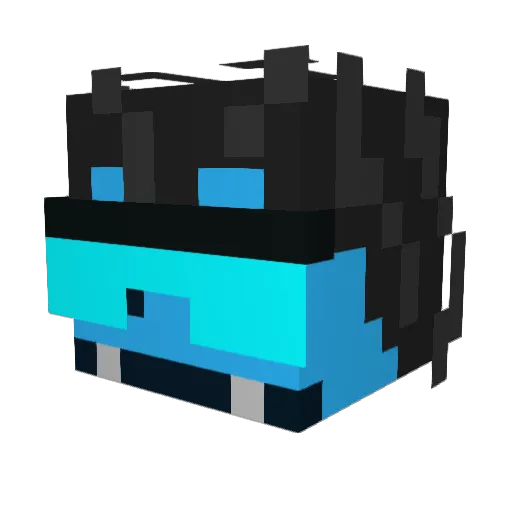 FeuerKing666 Minecraft avatar head, 3D render