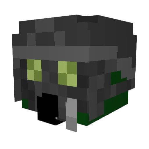 FeuerRegenDMH Minecraft avatar head, 3D render