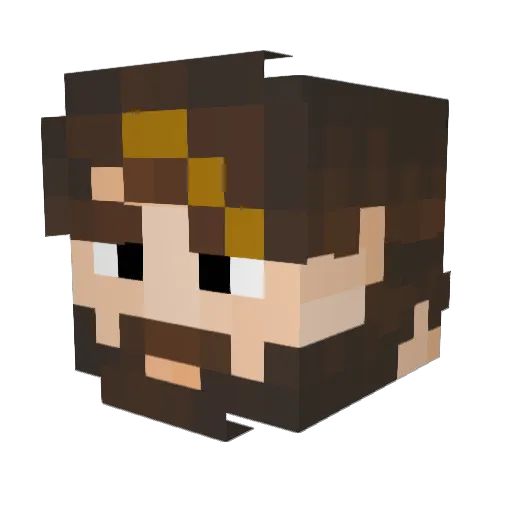Feuerwehr44 Minecraft avatar head, 3D render