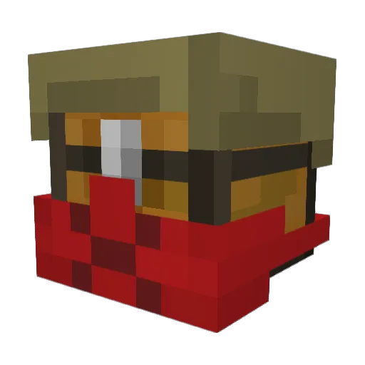 Feuerxstern Minecraft avatar head, 3D render