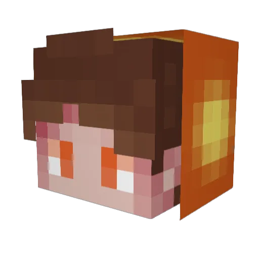 Feup_EZ Minecraft avatar head, 3D render